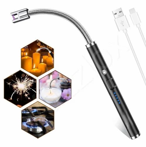 USB 360 Flexible Rechargeable Electric Lighter for Kitchen, Candle Lighter, Camping Lighter